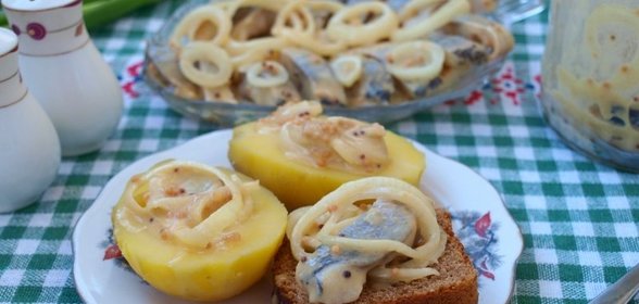 Сельдь в горчичном маринаде