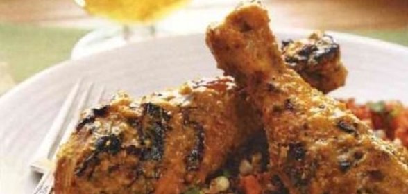 Куриные крылышки (голени), жаренные под острым маринадом