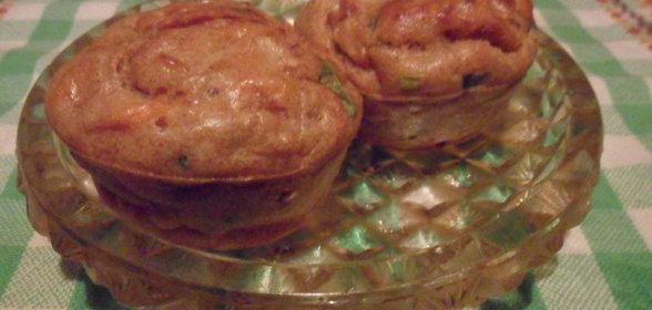 Капустные маффины из цельнозерновой муки с зелёным луком для Наташи - mama tasi