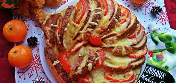 Коблер с ветчиной и сыром