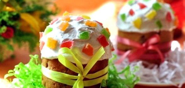 Кулич пасхальный с цукатами