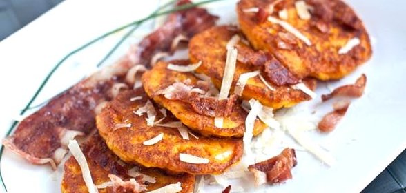 Оладьи из тыквы с сыром