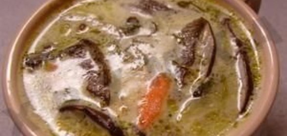 Суп грибной с сыром