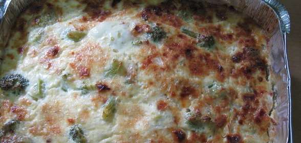 Запеканка с брокколи (без муки)