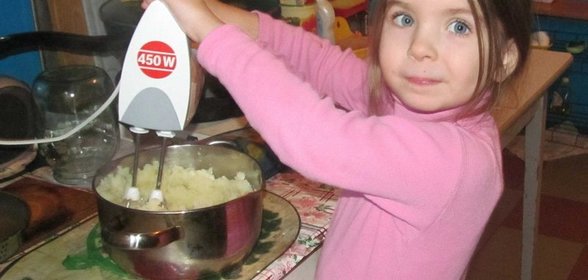 Пюрешка вкусная... для детей)))