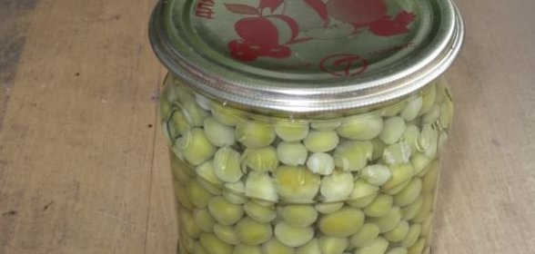 Зеленый горошек консервированный. Способ 2
