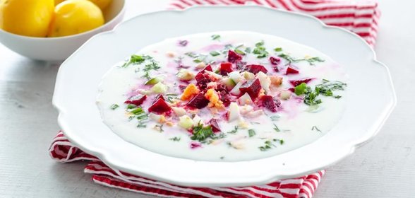 Свекольник на кефире