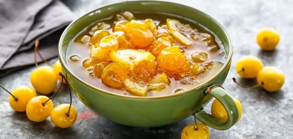 Варенье из белой черешни с лимоном