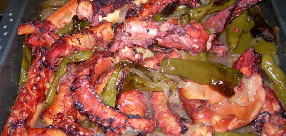 Осьминог тушеный или polvo assado