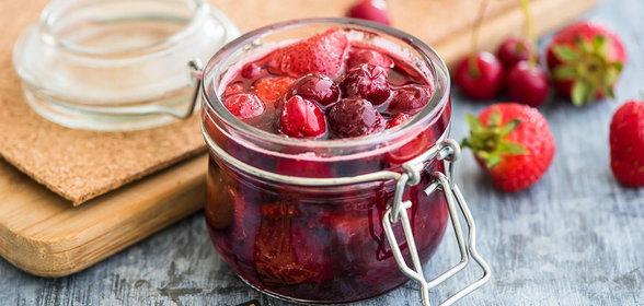 Варенье из клубники и вишни