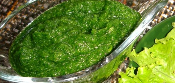 Аджика с кинзой