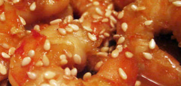 Креветки Терияки с чесноком