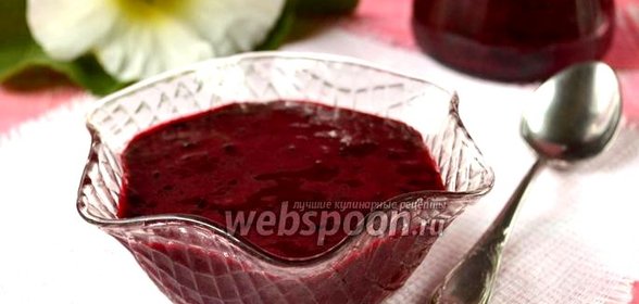 Черника, протёртая с сахаром