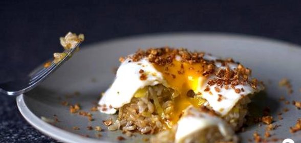 Рис с имбирем и яйцом