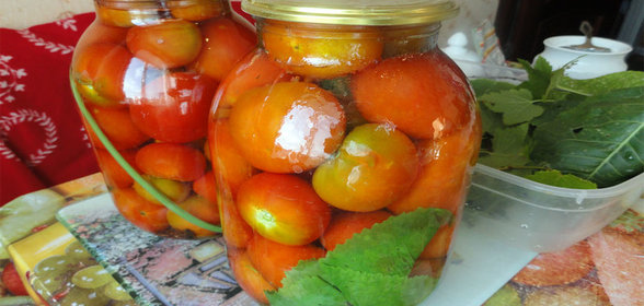 Заготовка консервированных помидор на зиму