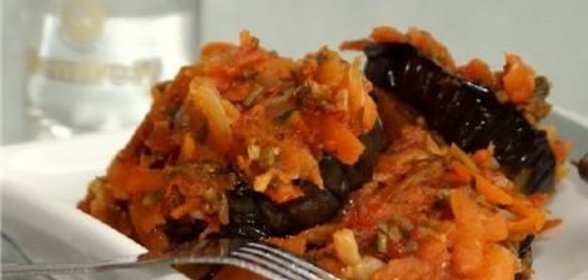 Острая закуска из баклажанов