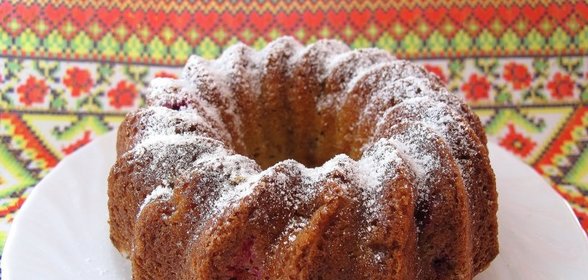 Кекс любимый с клюквой