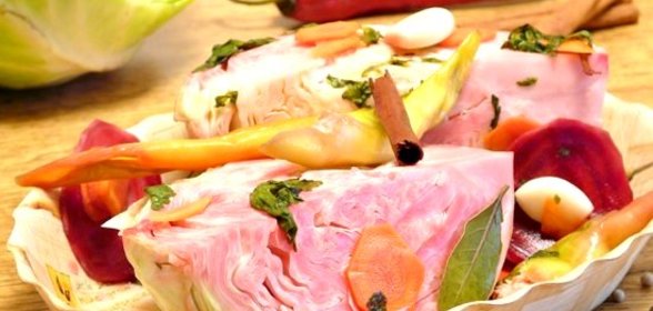 Капуста квашеная кусками