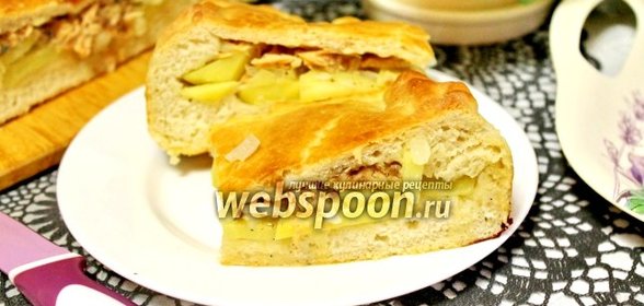 Дрожжевой пирог с горбушей