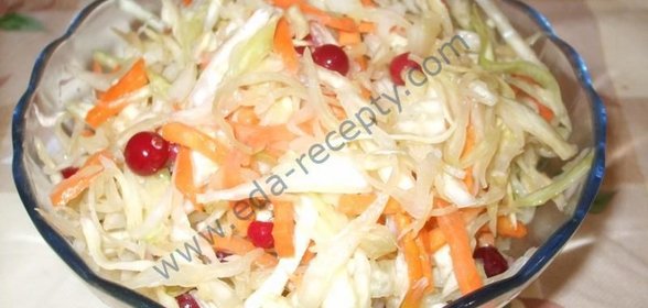 квашеная капуста с клюквой