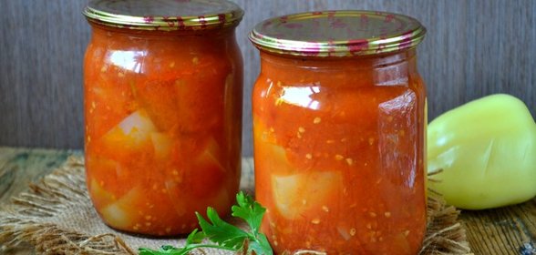 Перец в томатном соке на зиму