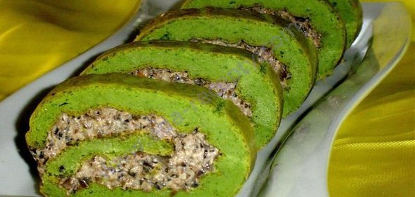Закусочный рулет Зеленый-презеленый