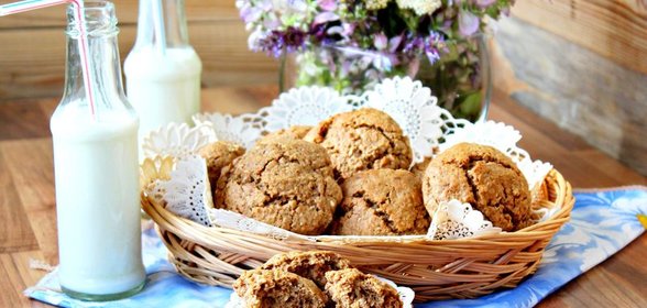 Овсяное печенье с цельнозерновой мукой