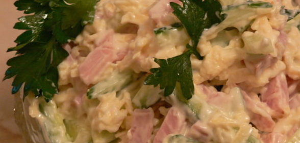 Омлет с салями