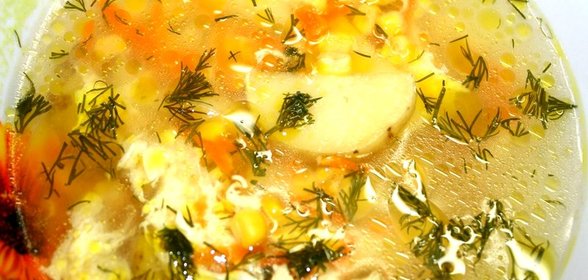 Суп с кукурузой консервированной