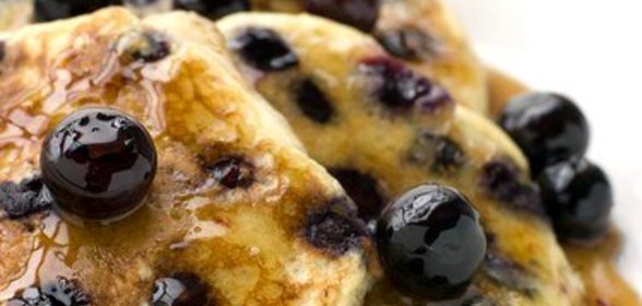 Американские блины с голубикой