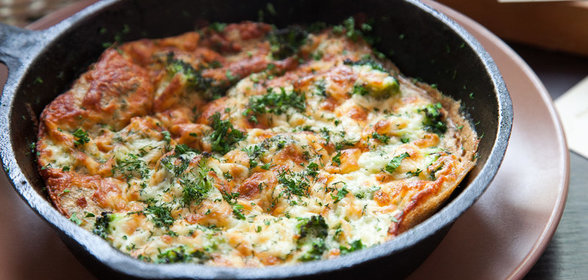 Омлет с брокколи