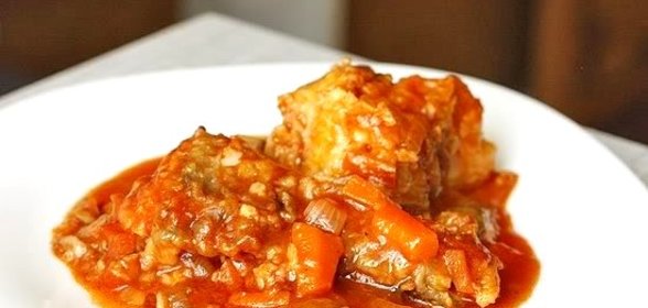 Минтай под маринадом