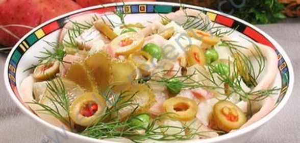 Салат из кальмаров консервированных