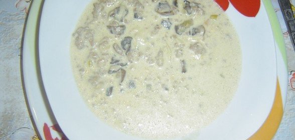 Белый суп или Сырный