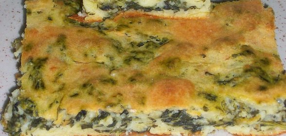 ПИРОГ СО ШПИНАТОМ И КРЕМОМ