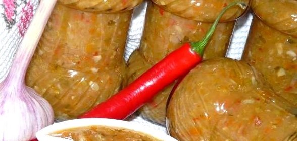 Аджика из кабачков с яблоками на зиму