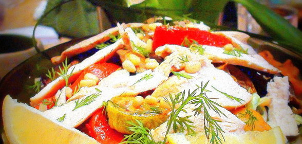 Мясо с яблоками