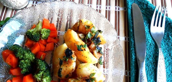 Картофель в соевом соусе