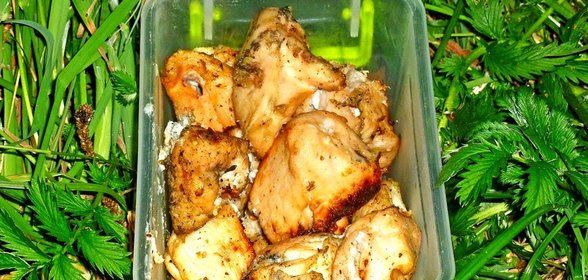 Куриный шашлык в маринаде из киви