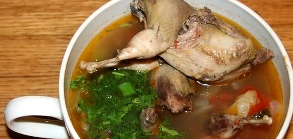 Шурпа из перепелов