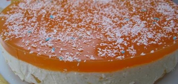 Персиковый торт - суфле