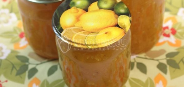 Кабачковое варенье с лимоном