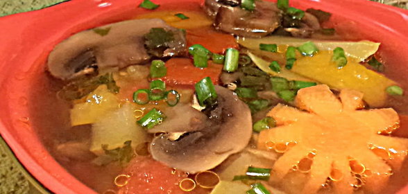 Легкий овощной суп с шампиньонами! Диетический обед Выходного дня!