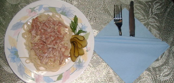 Спагетти с карбонатом