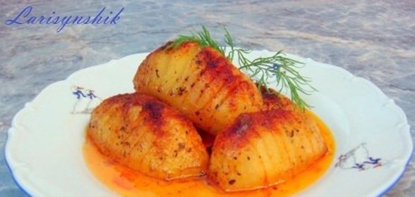 Картофель в апельсиновой глазури