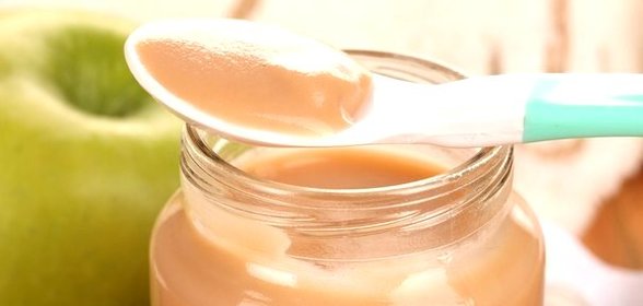 Пюре из яблок со сгущёнкой