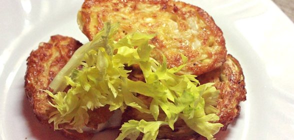 Капуста обжаренная в яйце