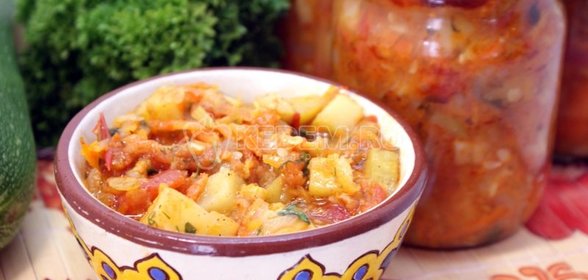 Кабачковое рагу на зиму