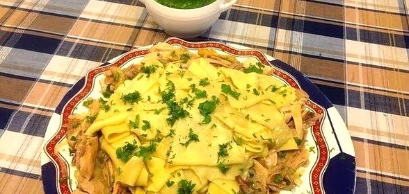 Бешбармак с курицей