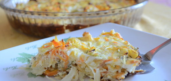 Капустно-морковная запеканка
